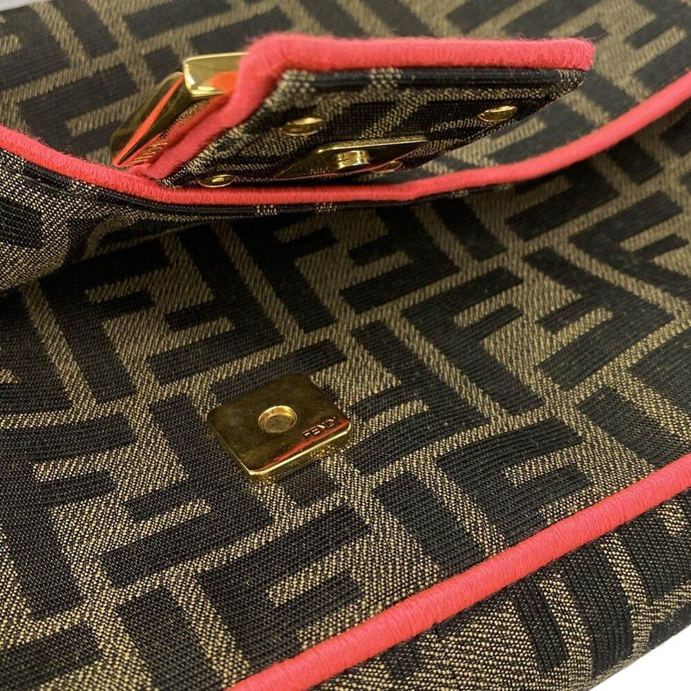 Fendi Mama Bucket Handbag 8BR600 Brown Dark Brown Pink - Picture 12 of 15